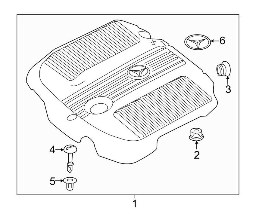 Mercedes Engine Cover 6510102767